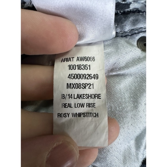 Ariat Jeans Womens 25 Blue Bootcut REAL Rosy Whipstitch Cowgirl Western Rodeo - Picture 11 of 12